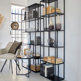 Libreria moderna in acciaio e vetro Gotham Big 90 cm - OrchideaMilano1981