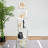 Libreria a piramide in acciaio e vetro Bryant Park 60 cm - OrchideaMilano1981
