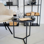 Tavolino rotondo moderno Gotham 50 cm - OrchideaMilano1981
