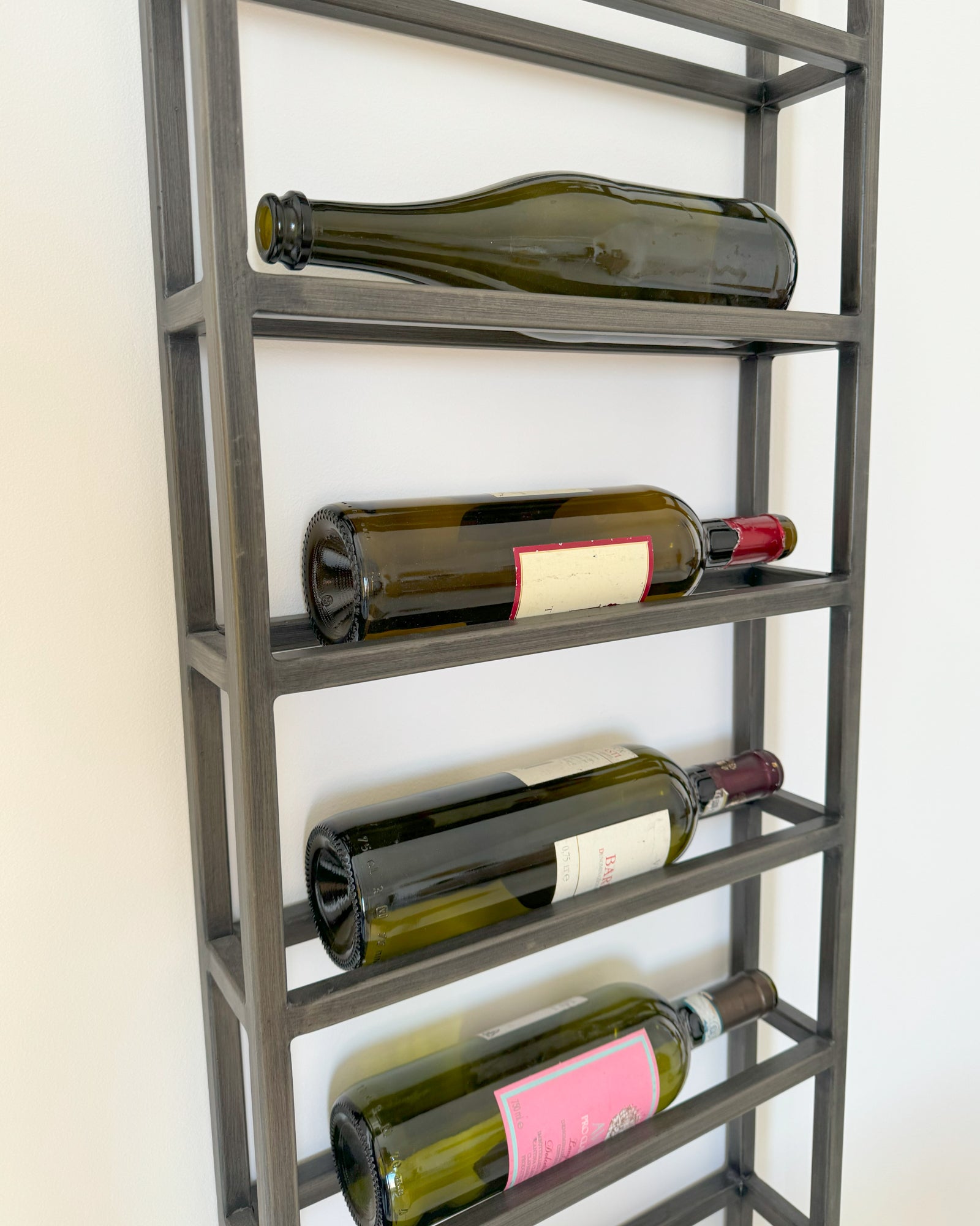 Scaffale in ferro portabottiglie Enoteca 38 cm - OrchideaMilano1981