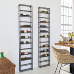 Scaffale in ferro portabottiglie Enoteca 38 cm - OrchideaMilano1981