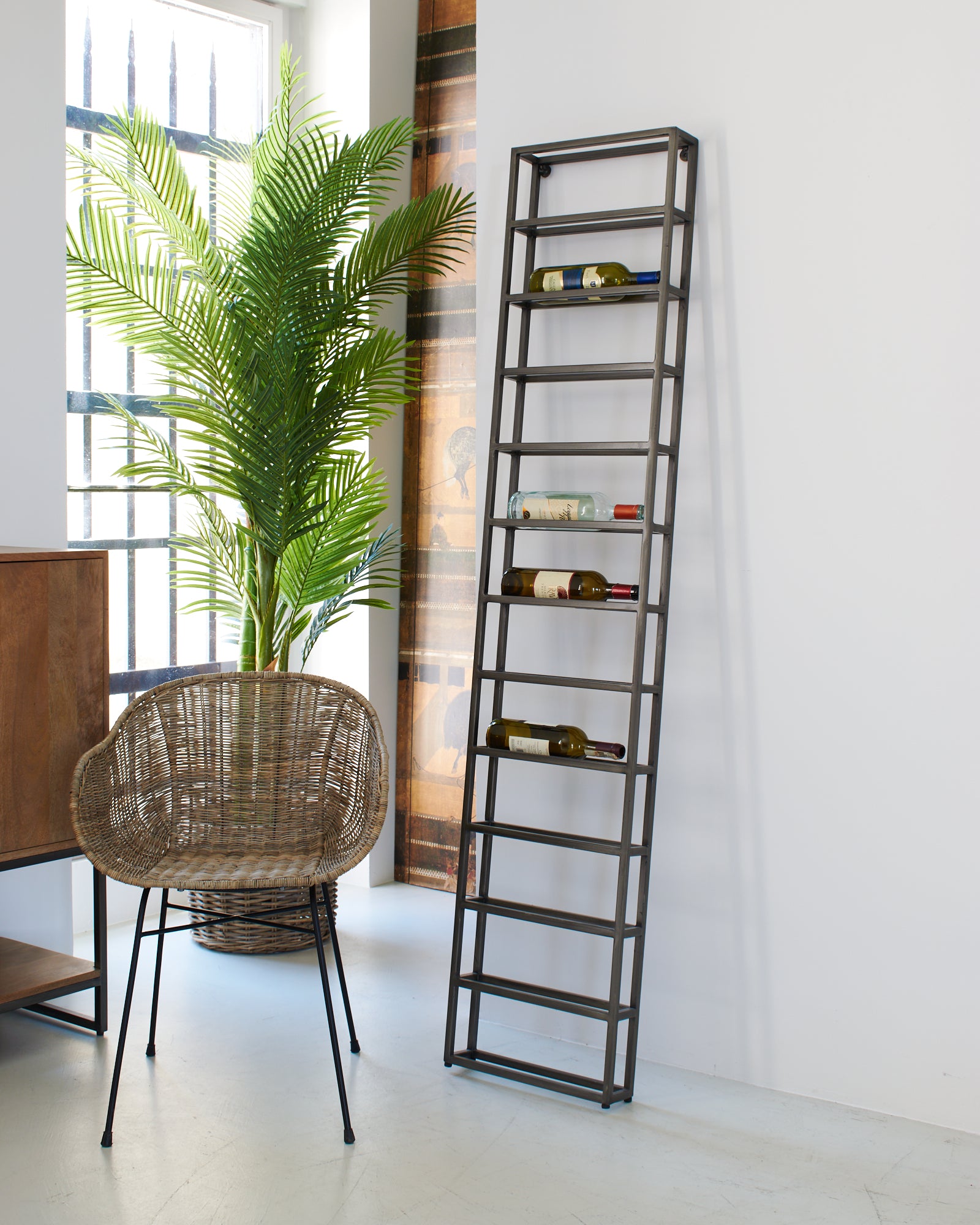 Scaffale in ferro portabottiglie Enoteca 38 cm - OrchideaMilano1981