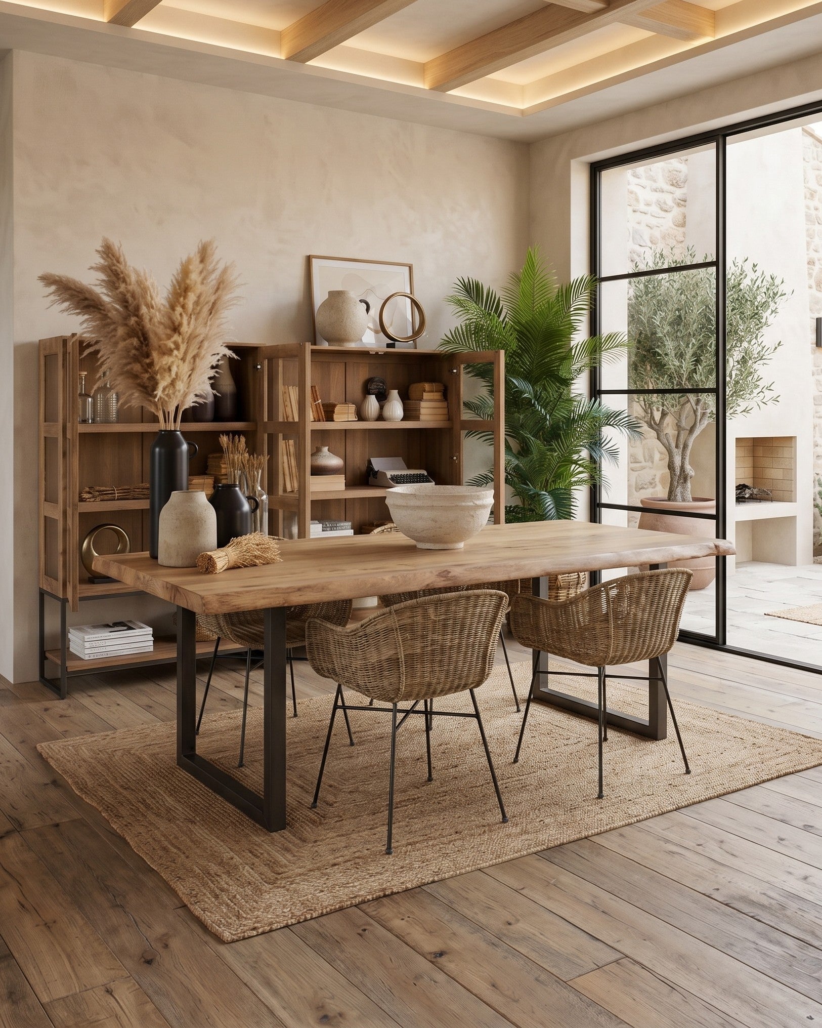 Tavolo in legno e ferro Detroit 220 cm - OrchideaMilano1981