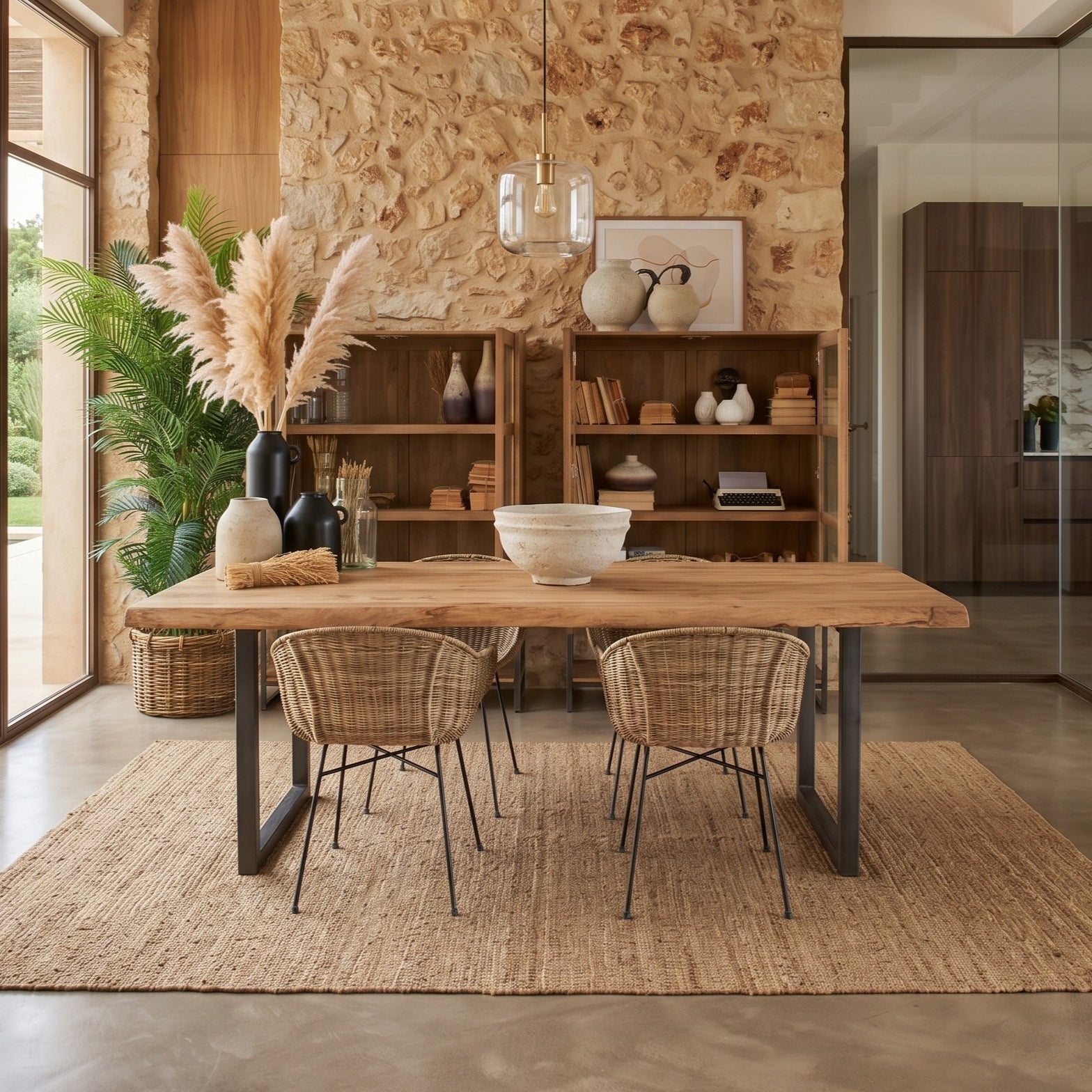 Tavolo in legno e ferro Detroit 220 cm - OrchideaMilano1981