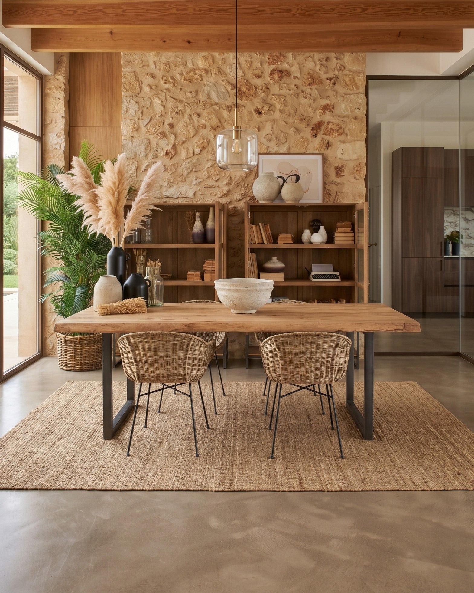 Tavolo in legno e ferro Detroit 220 cm - OrchideaMilano1981