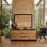 Credenza in legno massello di rovere Oakwood 170 cm - OrchideaMilano1981