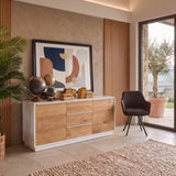 Credenza in legno massello di rovere White Oak 170 cm - OrchideaMilano1981