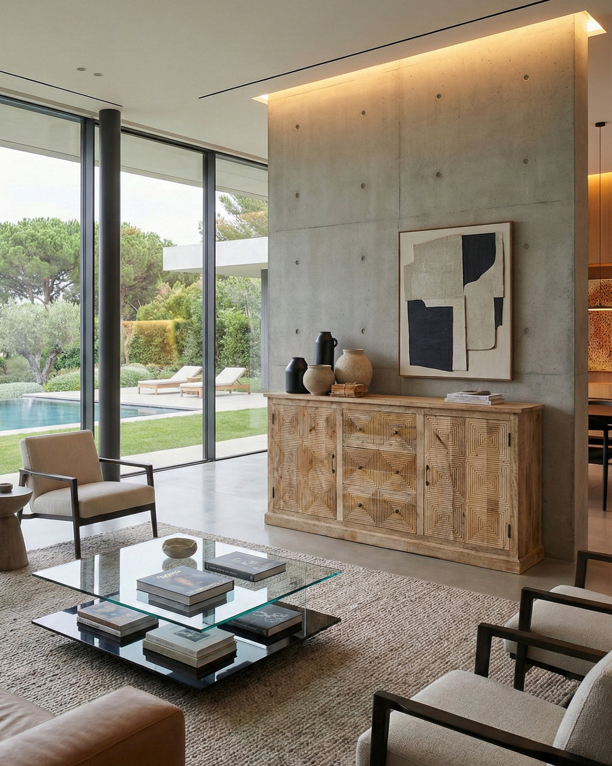 Credenza in legno massello Punta del Este 193 cm - OrchideaMilano1981