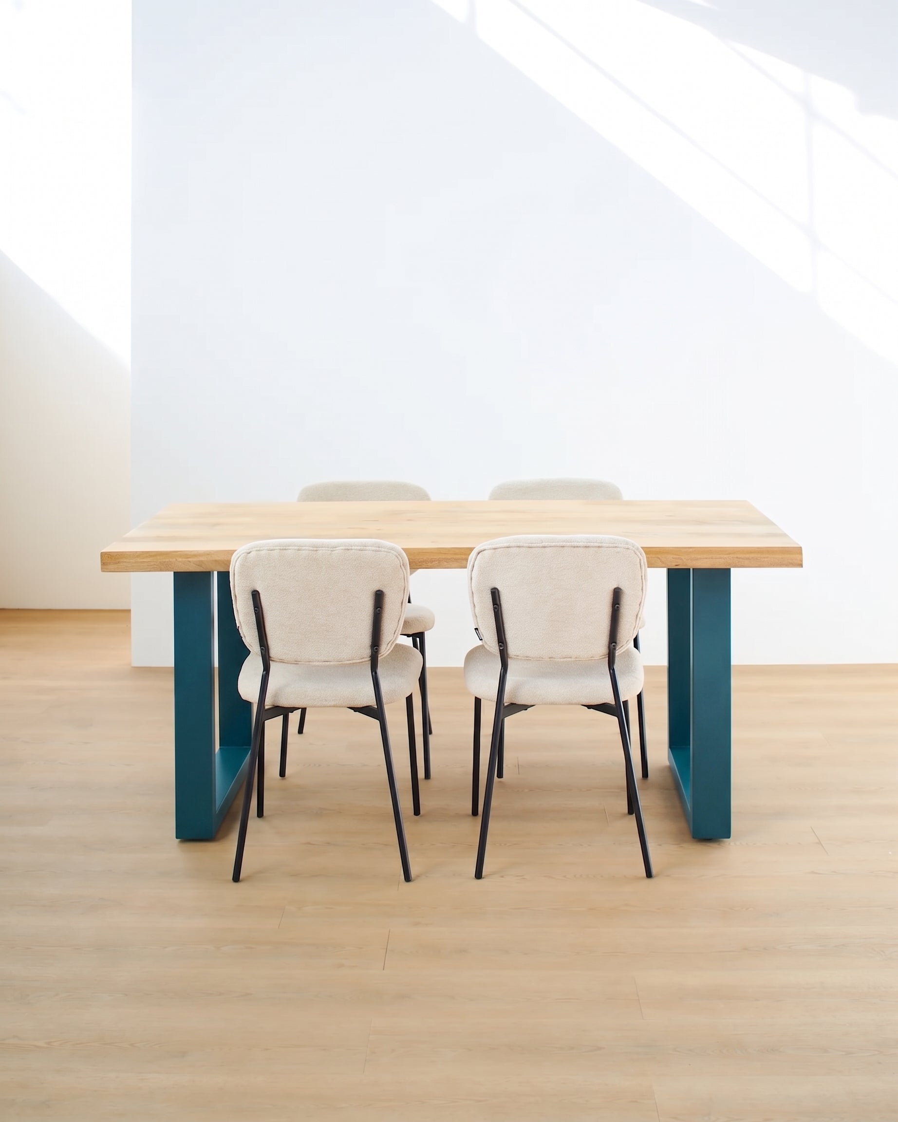 Tavolo in legno e ferro Alaska Blue 180 cm - OrchideaMilano1981