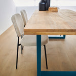Tavolo in legno e ferro Alaska Blue 180 cm - OrchideaMilano1981