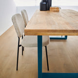 Tavolo in legno e ferro Alaska Blue 180 cm - OrchideaMilano1981