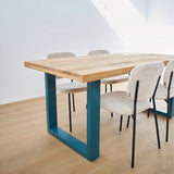 Tavolo in legno e ferro Alaska Blue 180 cm - OrchideaMilano1981