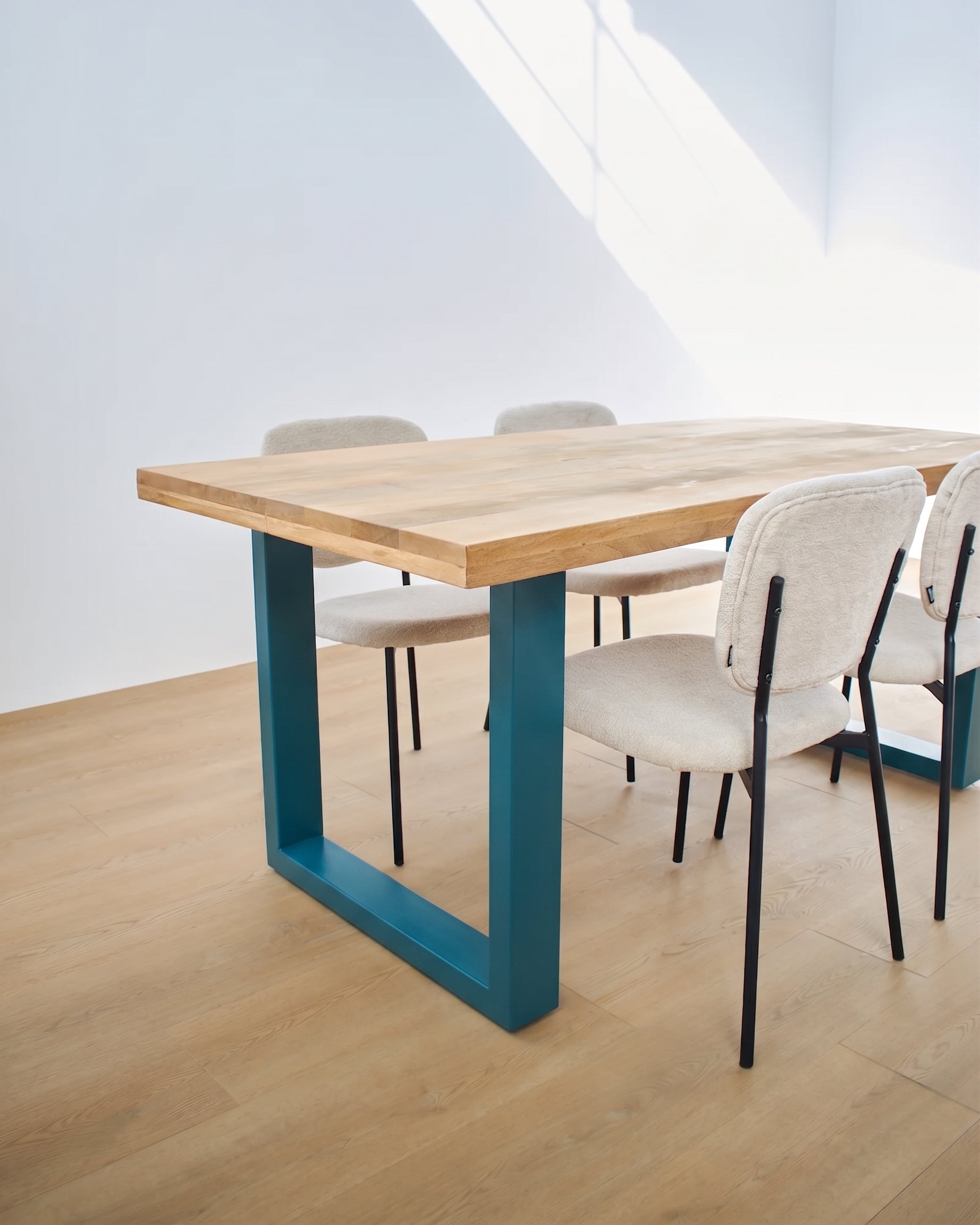 Tavolo in legno e ferro Alaska Blue 180 cm - OrchideaMilano1981