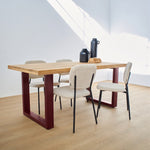 Tavolo in legno e ferro France Burgundy 180 cm - OrchideaMilano1981