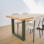 Tavolo in legno e ferro Italy Olive Green 180cm - OrchideaMilano1981