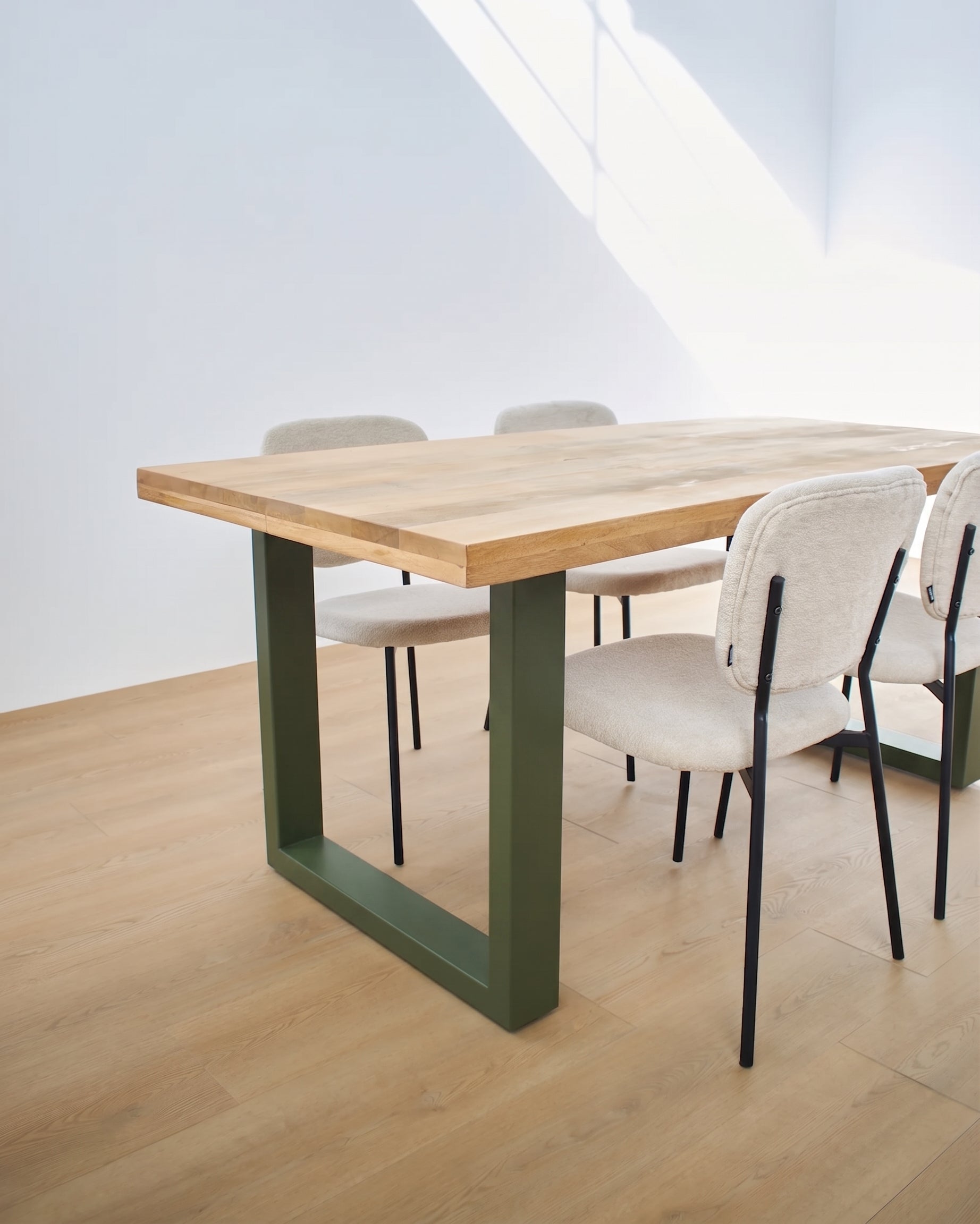 Tavolo in legno e ferro Italy Olive Green 180cm - OrchideaMilano1981