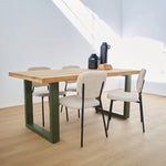 Tavolo in legno e ferro Italy Olive Green 180cm - OrchideaMilano1981