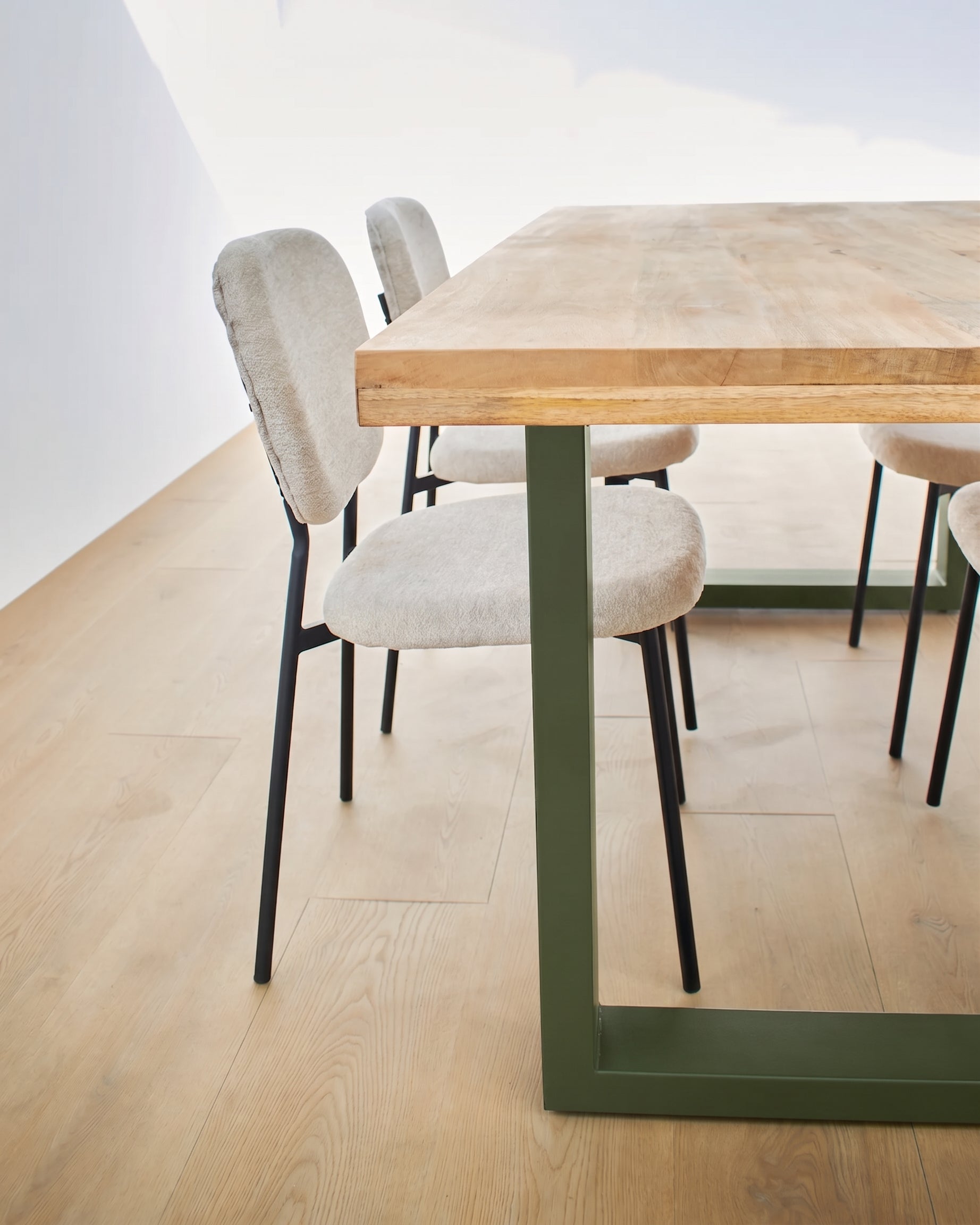 Tavolo in legno e ferro Italy Olive Green 180cm - OrchideaMilano1981
