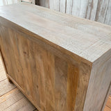 Credenza in legno di mango massello intagliato Jodhpur 110 cm - OrchideaMilano1981