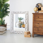 Specchiera da parete in legno Mykonos 80x103 cm - OrchideaMilano1981