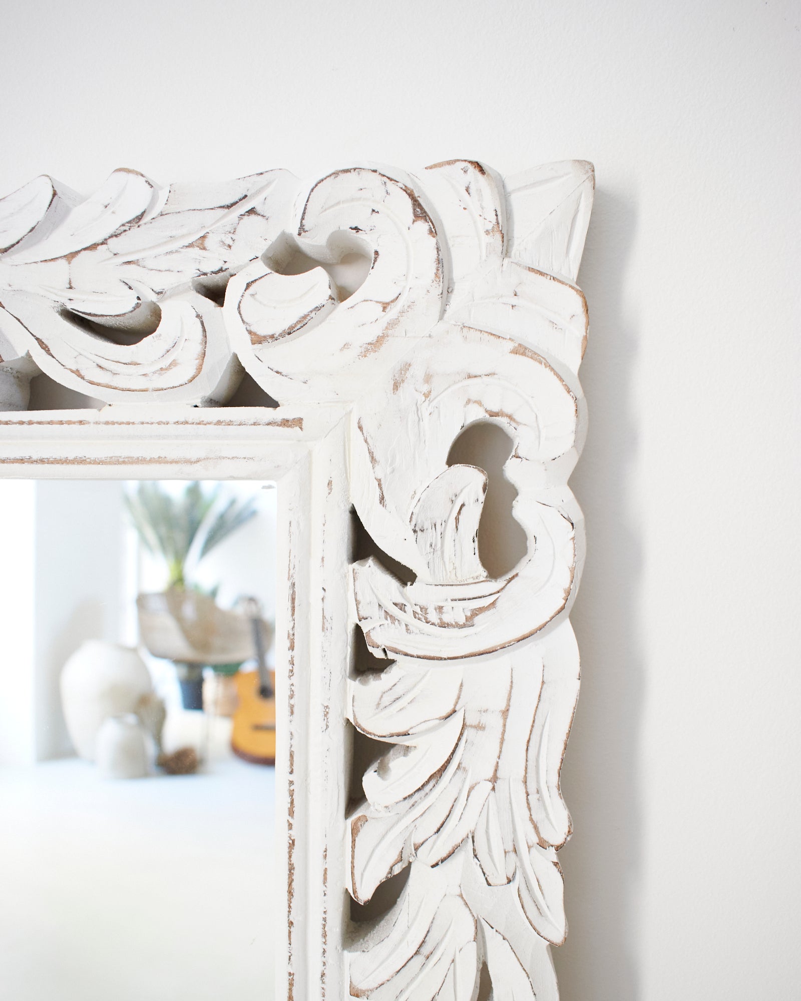 Specchiera da parete in legno Mykonos 80x103 cm - OrchideaMilano1981