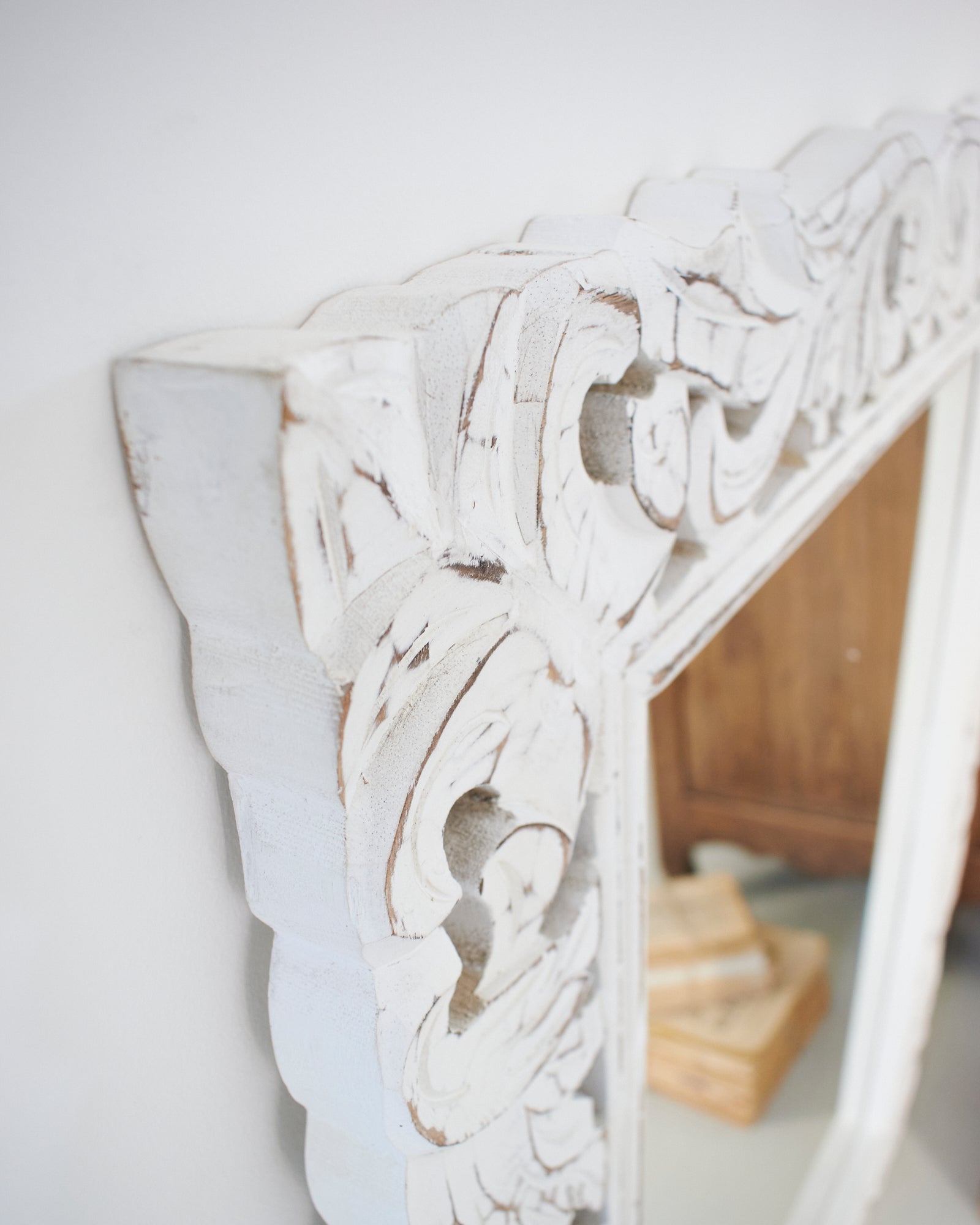 Specchiera da parete in legno Mykonos 80x103 cm - OrchideaMilano1981