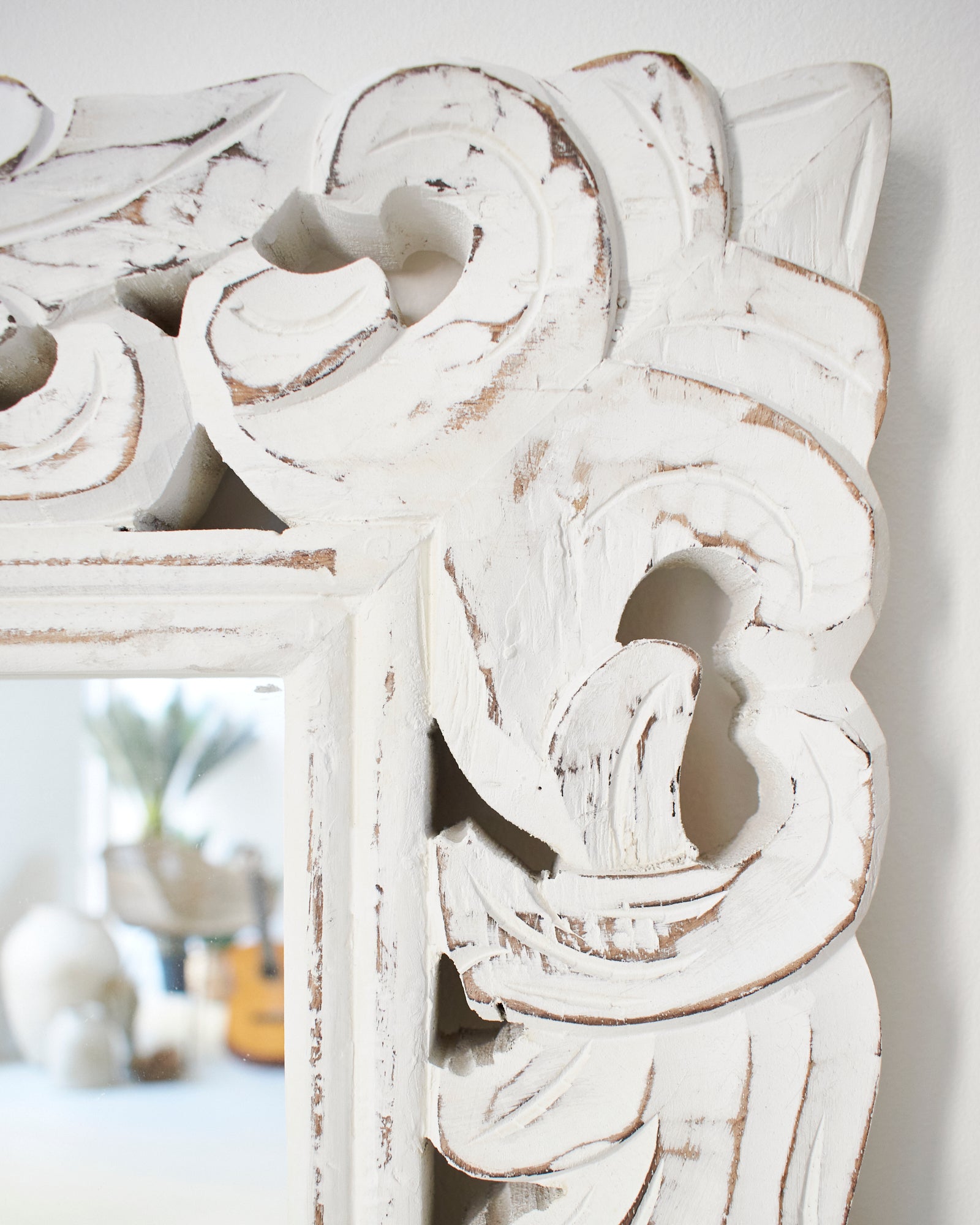 Specchiera da parete in legno Mykonos 80x103 cm - OrchideaMilano1981
