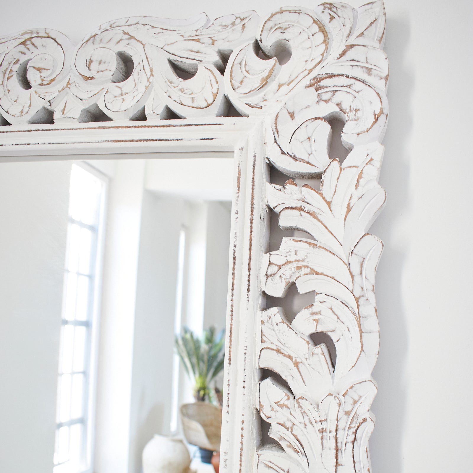 Specchiera a figura intera in legno Astypalea 70x170 cm - OrchideaMilano1981