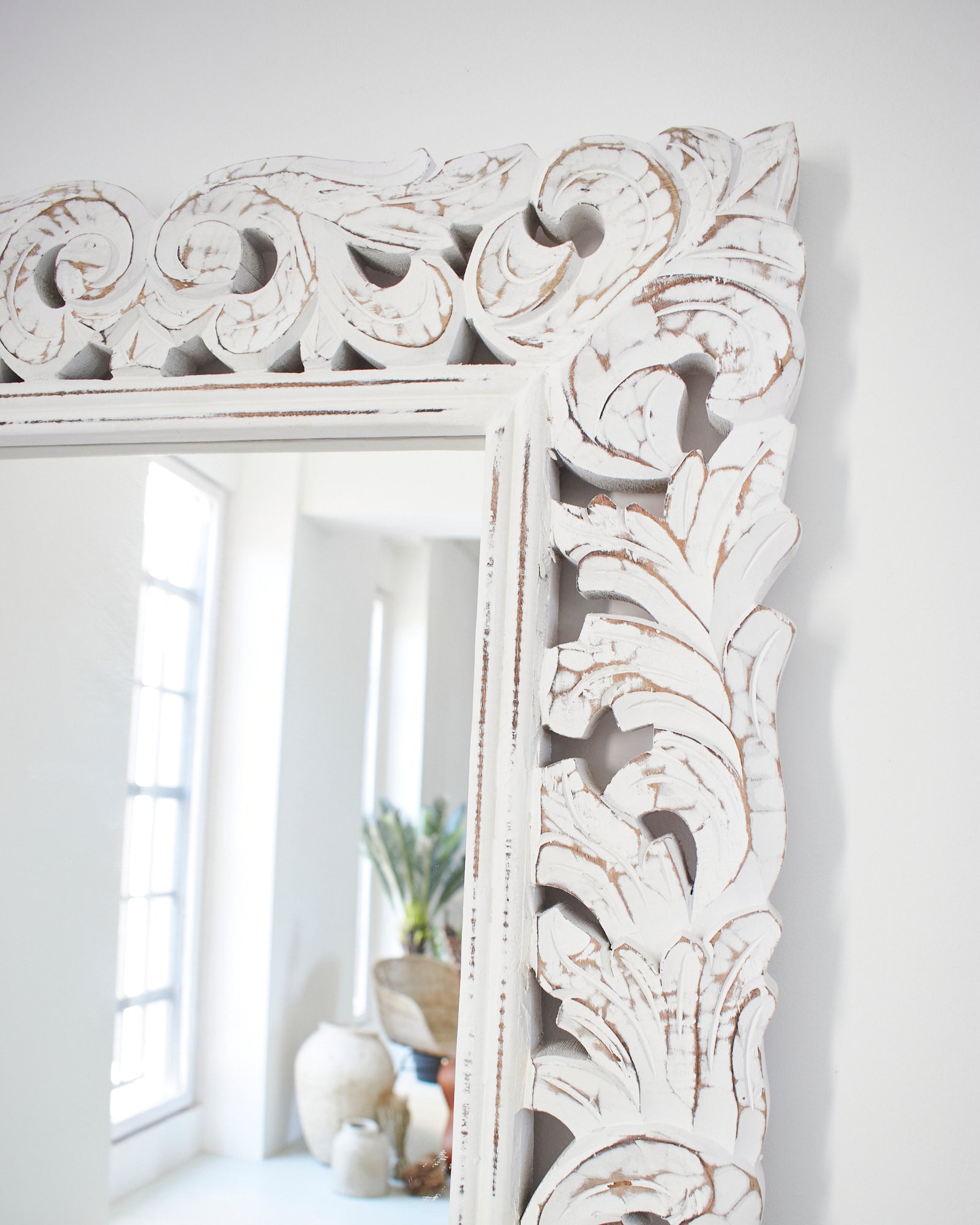 Specchiera a figura intera in legno Astypalea 70x170 cm - OrchideaMilano1981