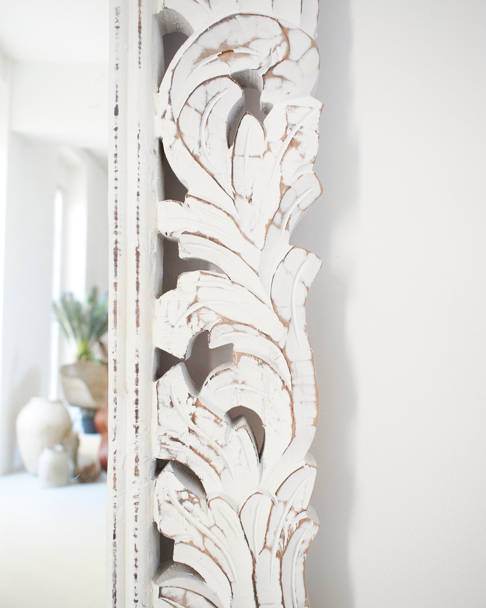 Specchiera a figura intera in legno Astypalea 70x170 cm - OrchideaMilano1981