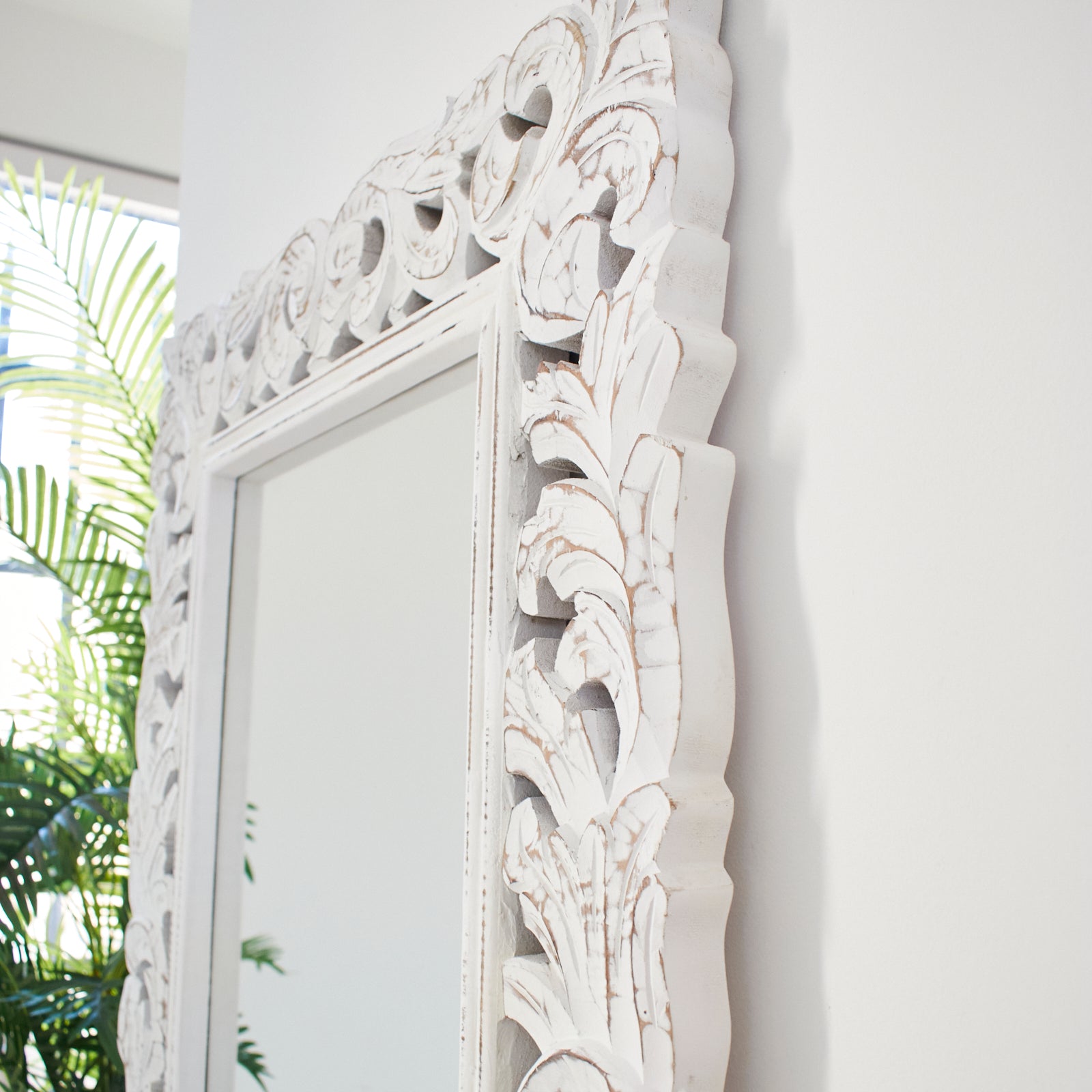 Specchiera a figura intera in legno Astypalea 70x170 cm - OrchideaMilano1981