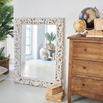 Specchiera da parete in legno Mallorca 90x120 cm - OrchideaMilano1981