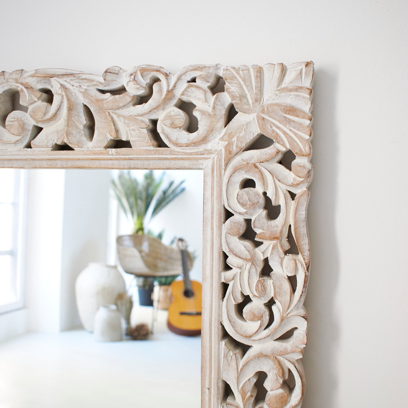 Specchiera da parete in legno Casablanca 80x103 cm - OrchideaMilano1981