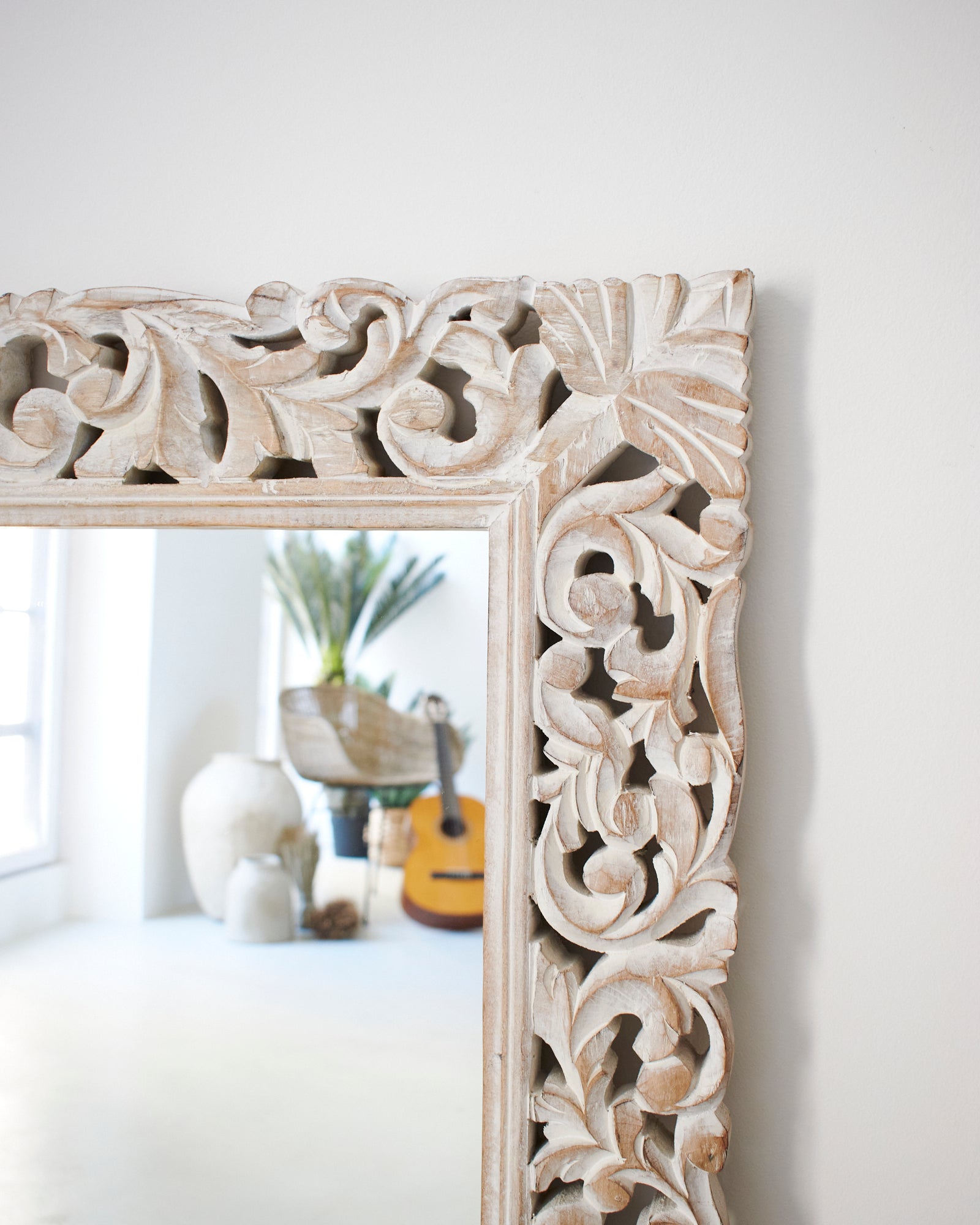 Specchiera da parete in legno Casablanca 80x103 cm - OrchideaMilano1981