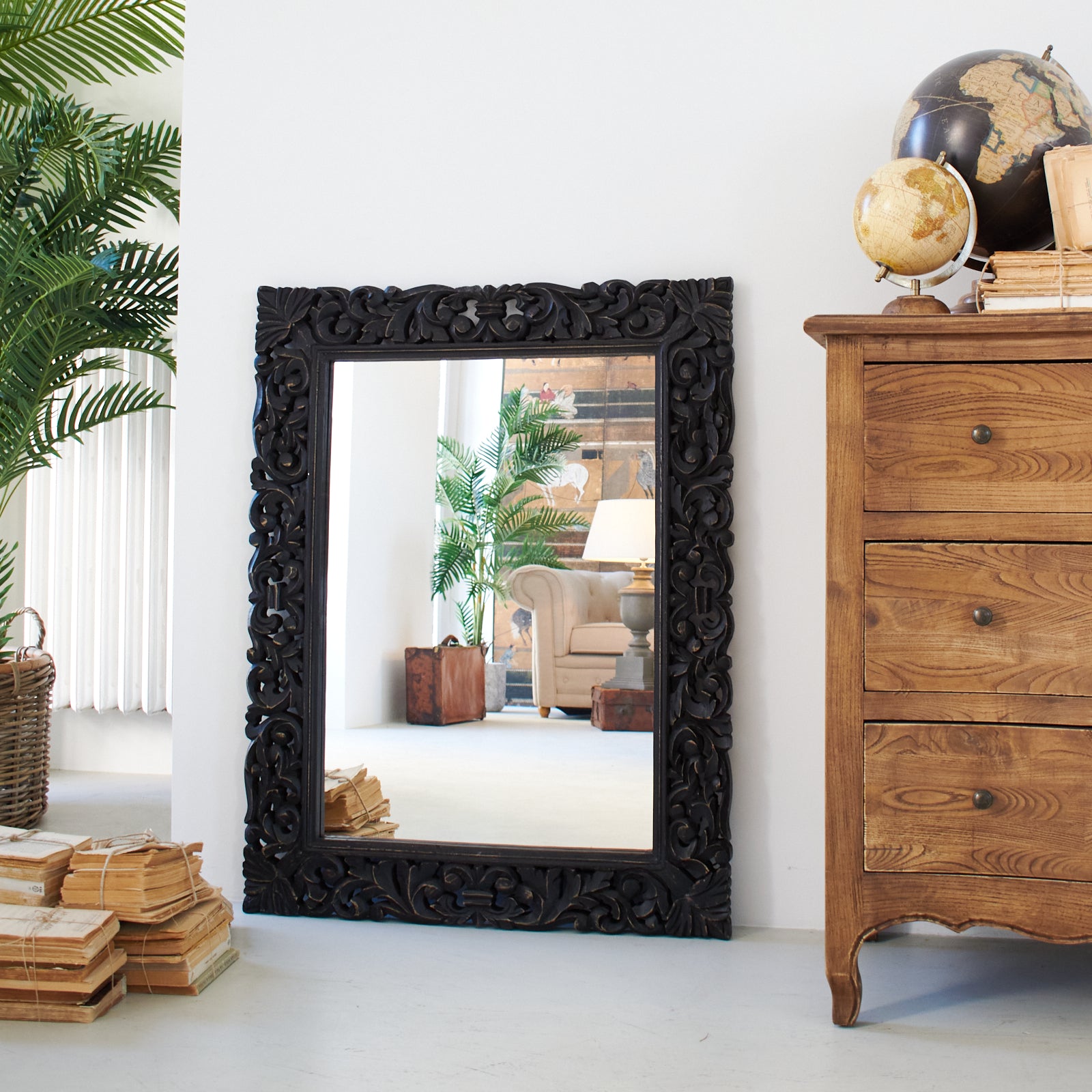 Specchiera da parete in legno Berlino 80x103 cm - OrchideaMilano1981