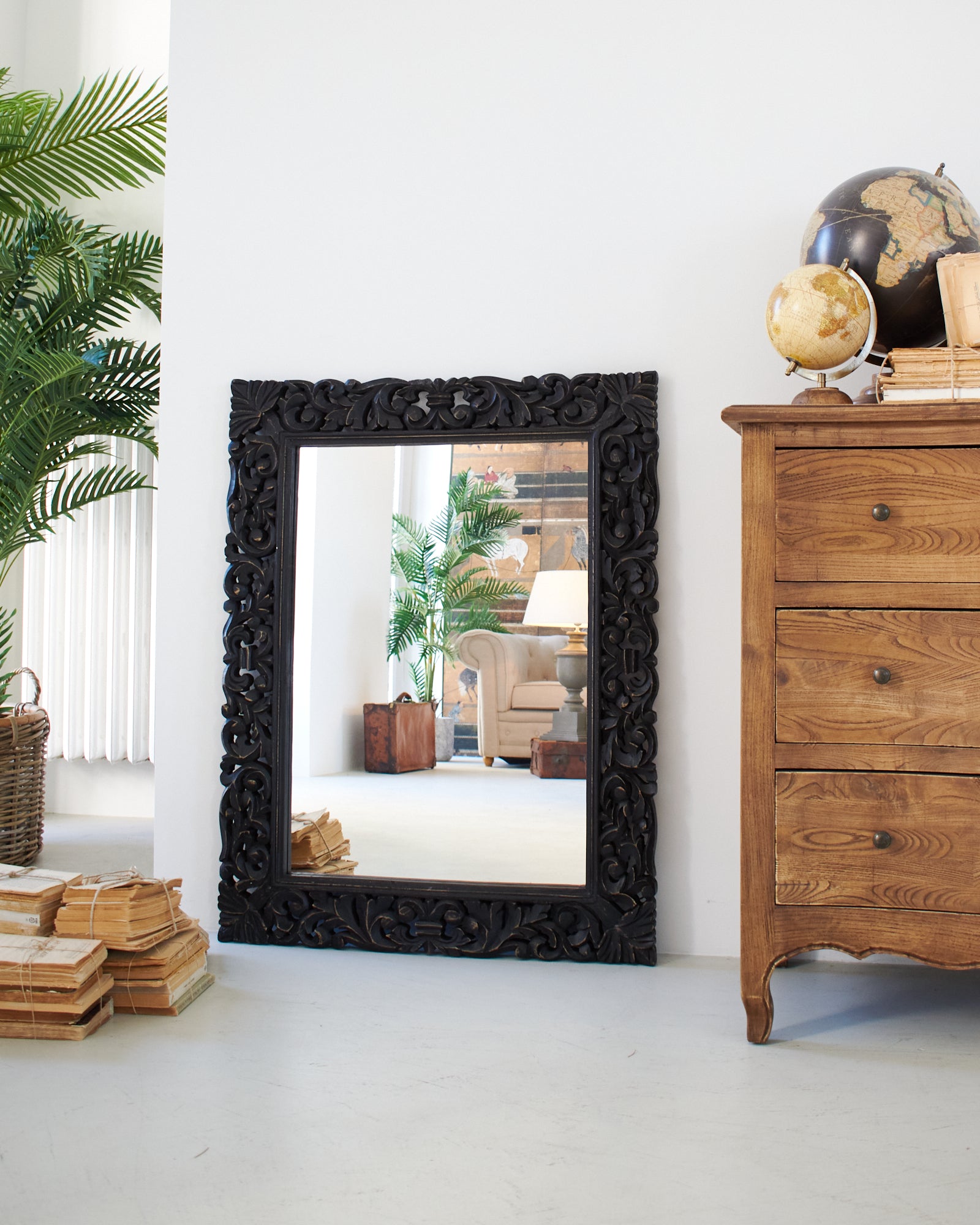 Specchiera da parete in legno Berlino 80x103 cm - OrchideaMilano1981