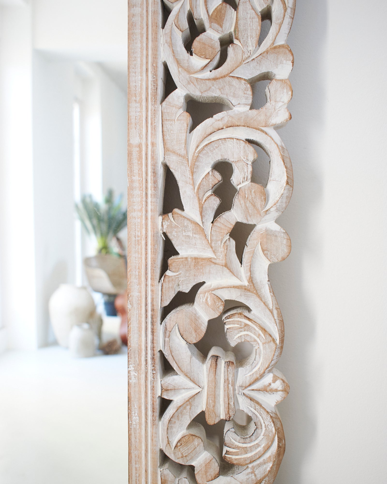 Specchiera a figura intera in legno Ibiza 70x170 cm - OrchideaMilano1981