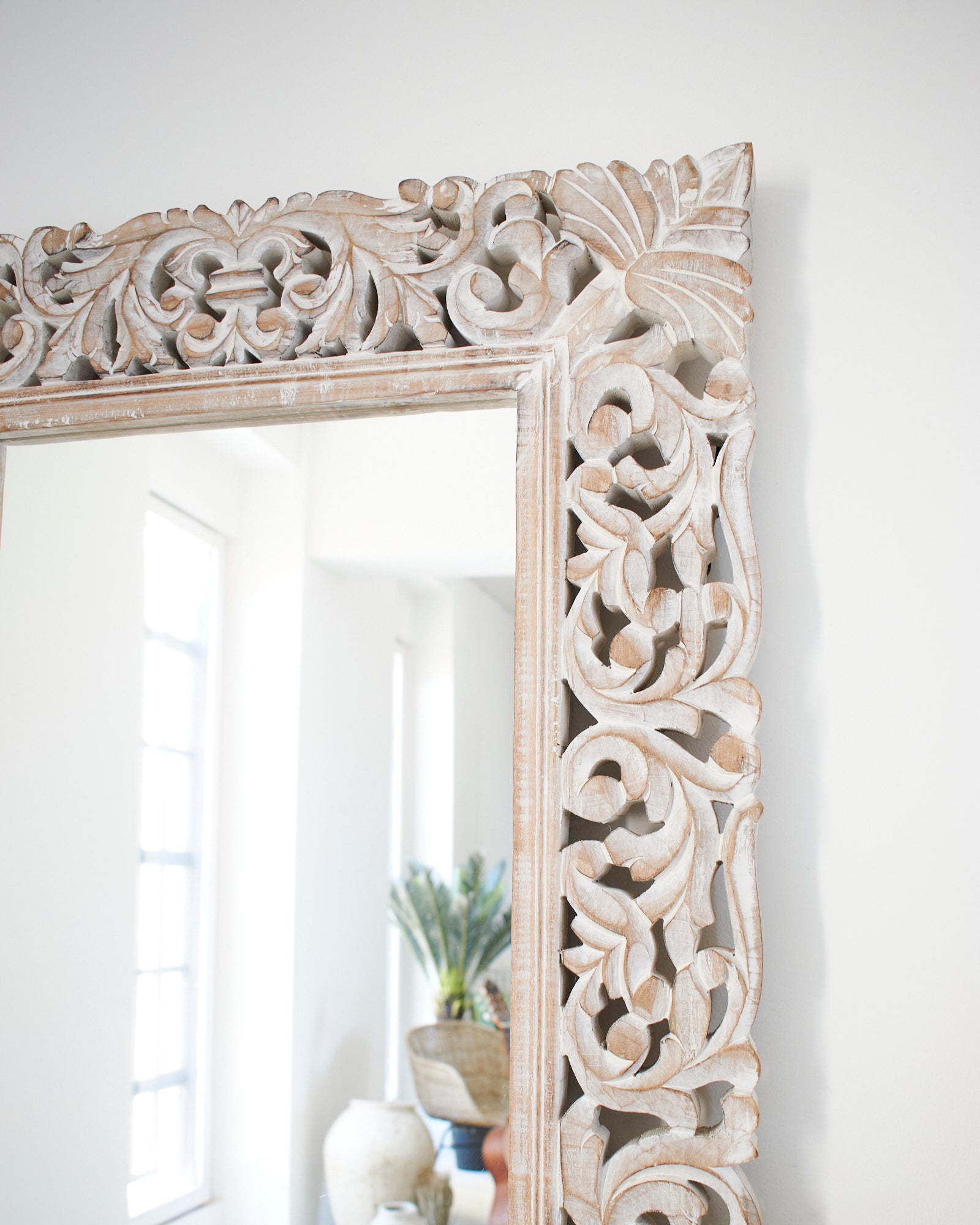 Specchiera a figura intera in legno Ibiza 70x170 cm - OrchideaMilano1981