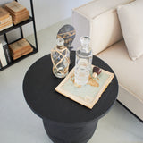 Tavolino rotondo moderno Dark Raw Small 53 cm - OrchideaMilano1981