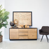 Credenza in legno massello di rovere Oakwood 170 cm - OrchideaMilano1981