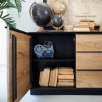 Credenza in legno massello di rovere Oakwood 170 cm - OrchideaMilano1981
