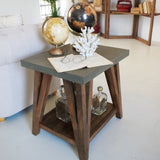 Tavolino da salotto moderno in legno Concrete 56 cm - OrchideaMilano1981