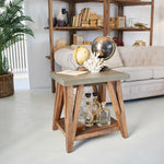 Tavolino da salotto moderno in legno Concrete 56 cm - OrchideaMilano1981
