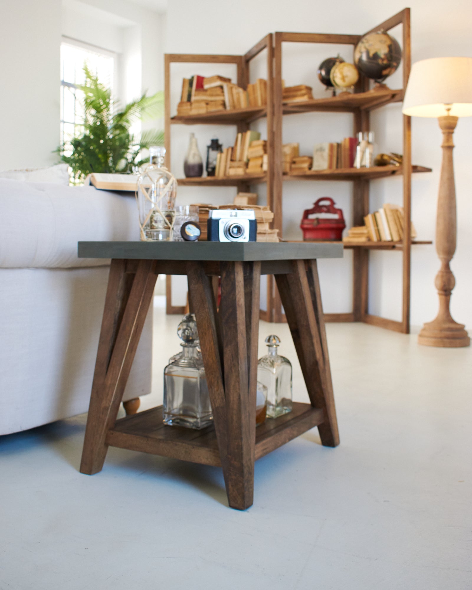 Tavolino da salotto moderno in legno Concrete 56 cm - OrchideaMilano1981