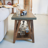 Tavolino da salotto moderno in legno Concrete 56 cm - OrchideaMilano1981