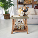 Tavolino da salotto moderno in legno Concrete 56 cm - OrchideaMilano1981