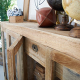 Credenza in legno massello e vetro East Colonial 160 cm - OrchideaMilano1981