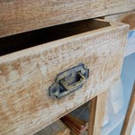Credenza in legno massello e vetro East Colonial 160 cm - OrchideaMilano1981