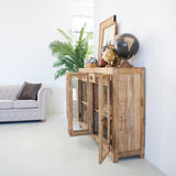 Credenza in legno massello e vetro East Colonial 160 cm - OrchideaMilano1981
