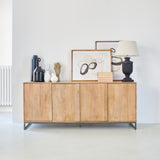 Credenza 4 ante in legno e ferro Skyline 180 cm - OrchideaMilano1981